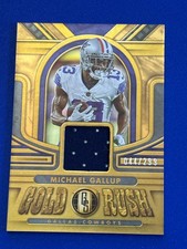 2023 Panini Gold Standard Football Gold Rush Jersey #GR-MG Michael GALLUP #d/299