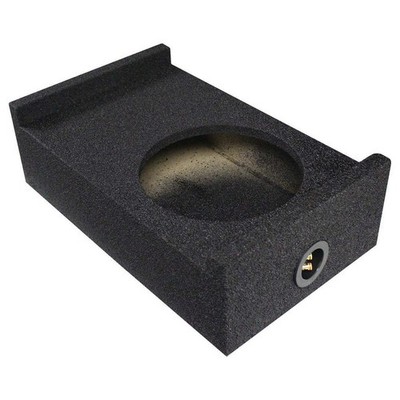 QPower QBOMB QBSHALLOW10DF Single 10'' Sealed Downfire Behind Seat Empty Subwo...