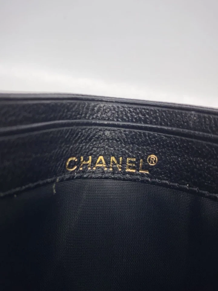 CHANEL Card case CC mark leather black bussiness card holder 7x10.5cm no box - Image 3 of 4