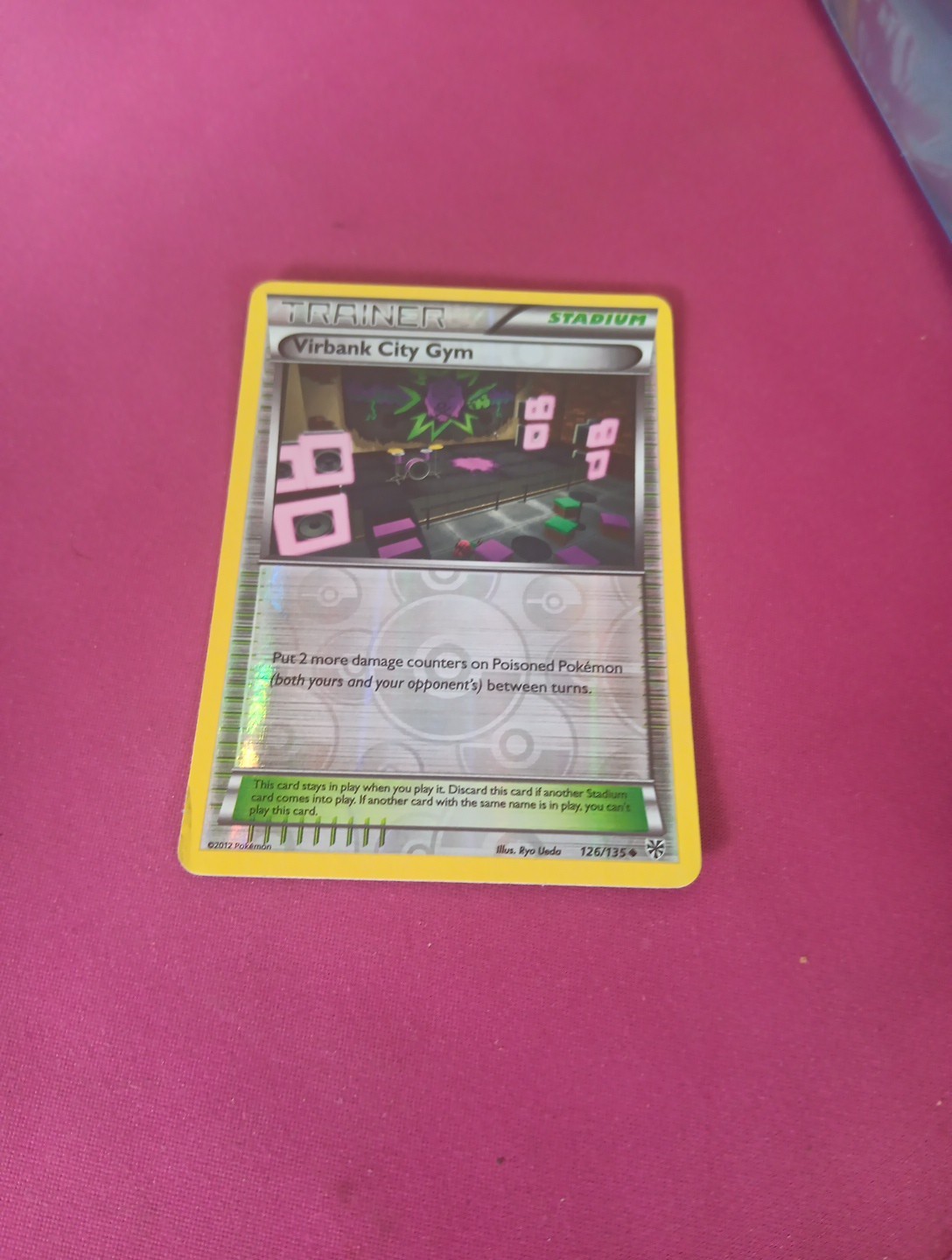 Pokemon Plasma Storm Virbank City Gym Reverse Holo #126/135