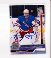 DYLAN GARAND autographed '23/24 NY NEW YORK RANGERS 