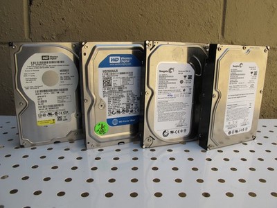2 Seagate & 2 Western Digital 250GB SATA Hard Drives USED Tested Certified