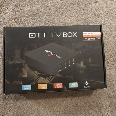OTT TV BOX MXQ Pro 4K 2160p Wi-Fi Quad Core Streaming Multimedia New Open Box