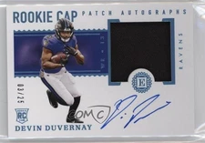 2020 Encased Cap Sapphire 3/25 Devin Duvernay #133 RPA Rookie Patch Auto RC 02sw