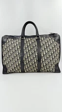 Christian Dior Brown Trotter Print Canvas Boston Bagages Bag