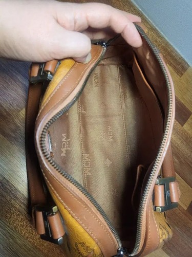 MCM Mini Boston Bag Visetos PVC Braun - Bild 8 von 9