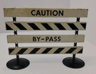 1950's Tonka Hi-Way Road Sign “Caution By-Pass” Original