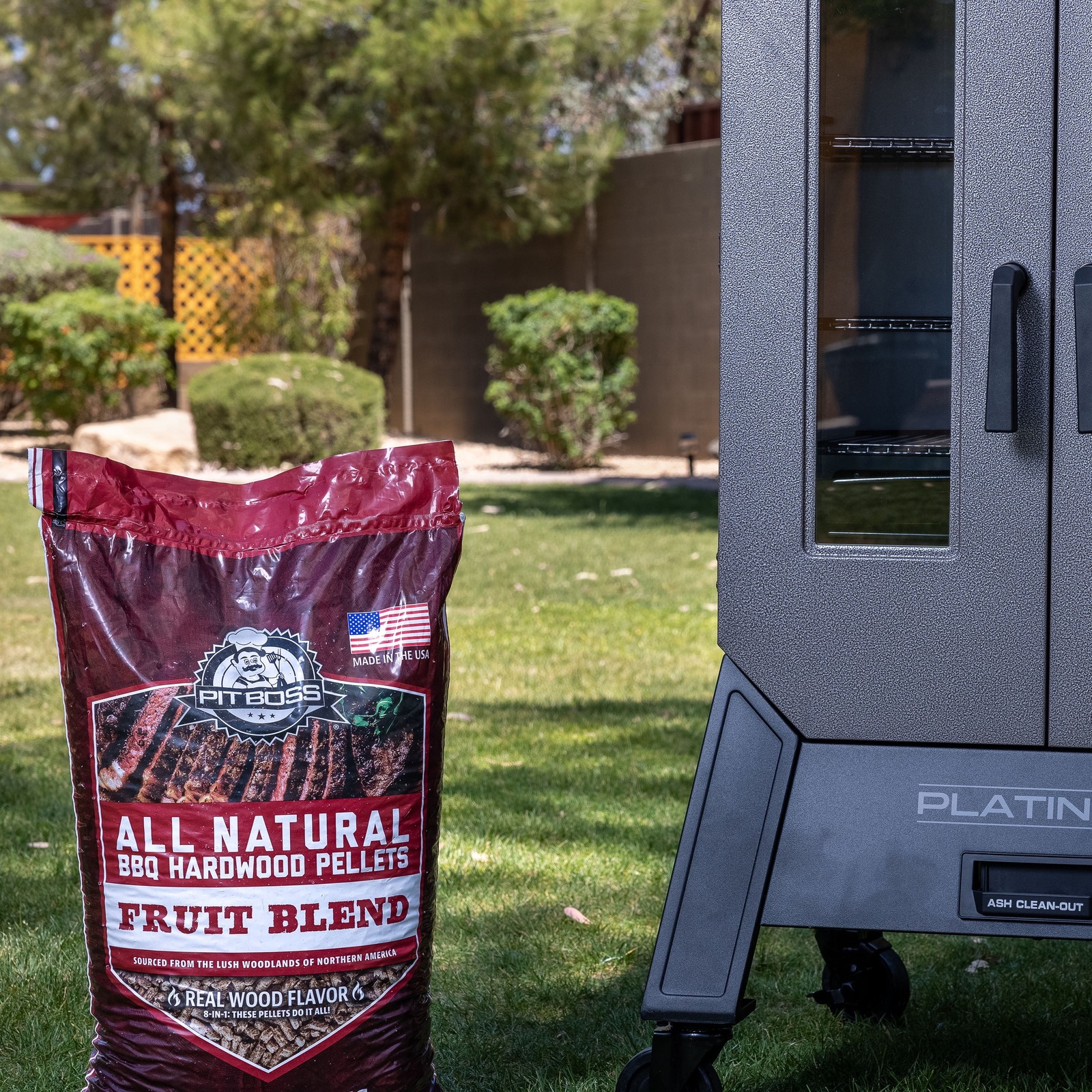 Pit Boss 100% All-Natural Hardwood Fruit Blend BBQ Grilling Pellets, 40 lbs Bag