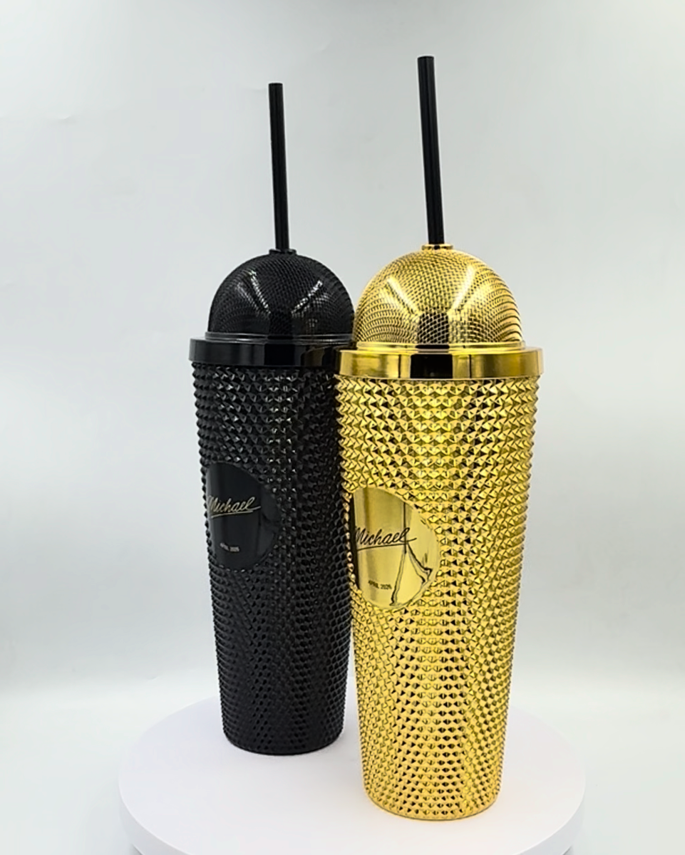 Michael Jackson Microphone Cup Tumbler 24 oz With Straw Movie 2026