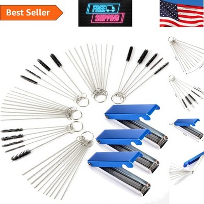 Motorcycle Carburetor Cleaning Kit - 84 Pcs with 30 Needles & Storage Box