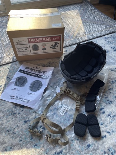 Ops-Core Lux Liner Kit H-nape Chinstrap Version, XXL, Tan for FAST High ...