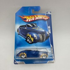 Hot Wheels 40 Ford 2008 All Stars Blue Convertible Diecast Car Carded Mint