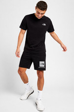 The North Face Reflective Shorts T Shirt Simple Dome Full Set Black Grey White