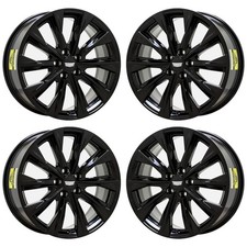 19" Cadillac CT4 Gloss Black Wheels Rims Factory OEM 4863 2020-2025 Set