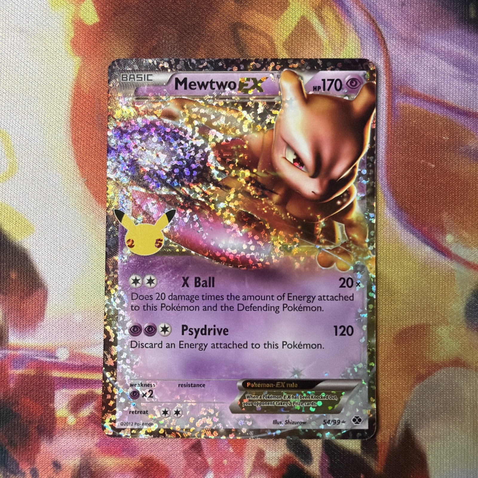 Mewtwo EX 54/99 Celebrations: Classic Collection Holo Pokemon TCG