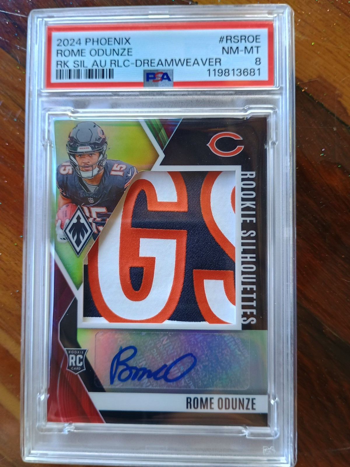 Rome Odunze Panini Phoenix Rookie Silhouettes Autographs Relic #RSROE Dreamweaver