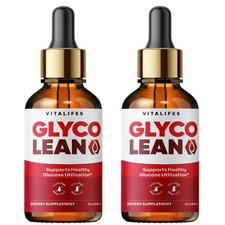 2 Pack Glyco Lean Drops, GlycoLean Blood Support Advanced Formula 30 Servings