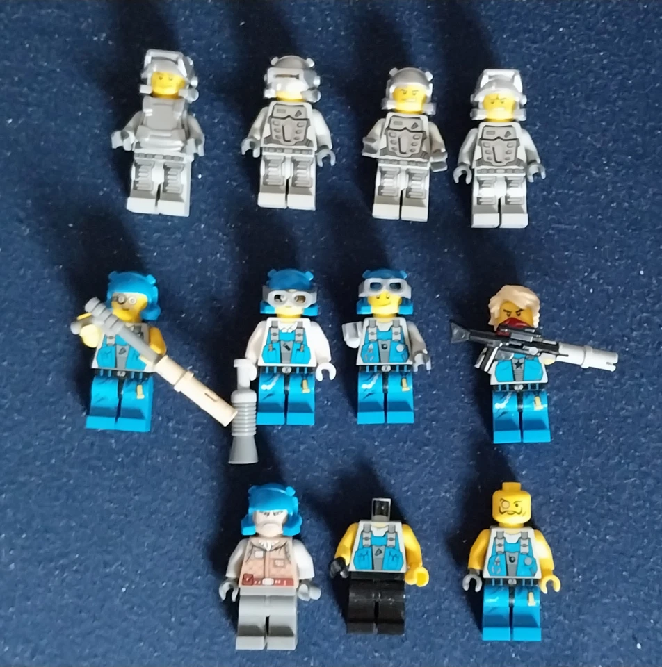 LEGO® 10x Power Miners — Brains ● Minifiguren ● pm007 ● pm032 ● pm030 - Bild 2 von 4