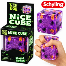 Juguete antiestrés «Needoh Nice Cube» con rebote lento y textura blanda