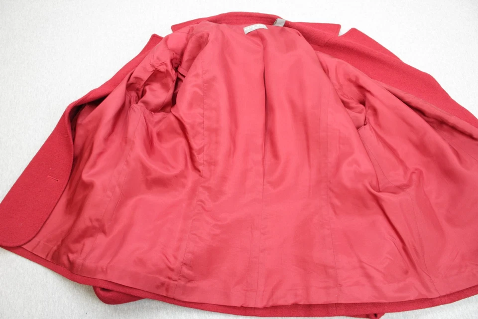 Blazer Kate Hill Mujer 18W Rojo Mezcla Lana 3 Botones Foto 4 de 4