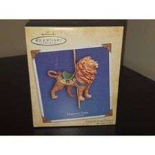 Hallmark Keepsake Ornament 2004 Majestic Lion #1 1st Carousel Ride First MIB