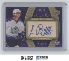 2006-07 UD Sweet Shot Signature Sticks Luc Robitaille /15 #ST-LR Los Angeles