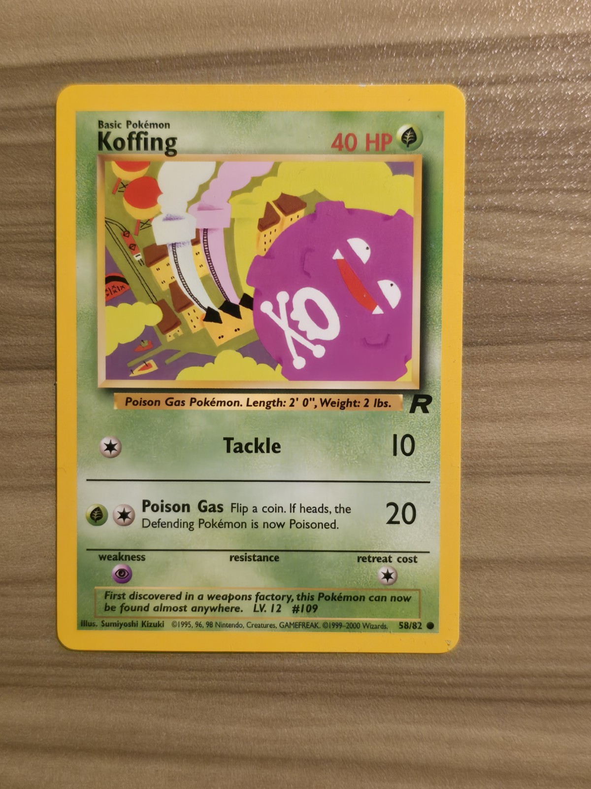 Koffing - 58/82 - Team Rocket - Common