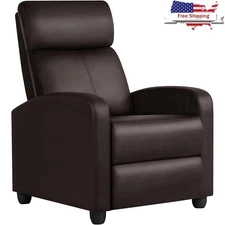 Sturdy Recliner Chair Adjustable Living Room Comfort Home Theater Recliner Seat