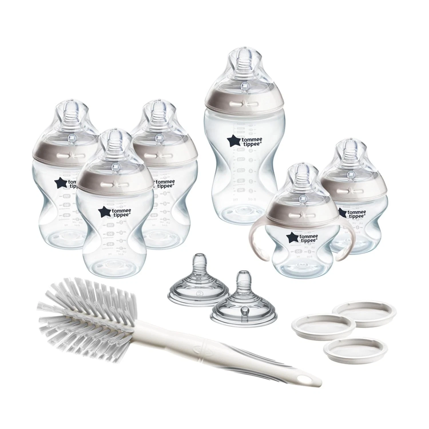 Natural Start 12 Piece BPA Free Bottle Set, Includes 2 X 5 Oz, 3 X