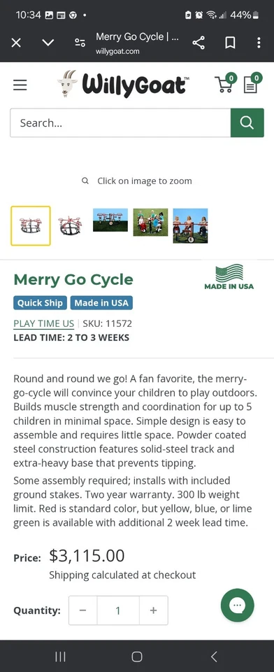 Heavy Duty Bicycle  Merry Go Round - Image 2 of 2