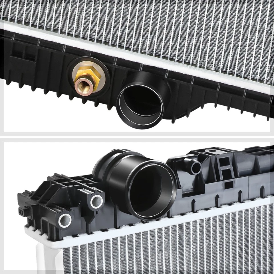 [2 filas] Radiador de núcleo de aluminio estilo OE para 07-14 Volvo VAH VHD Mack CHU GU8 GU7 Foto 4 de 4