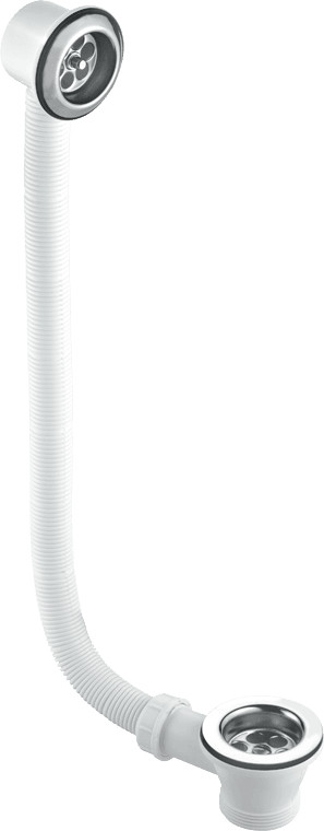 McAlpine Chrome Plated Combined Bath Waste and Overflow Grating 1.5'' FBW2P