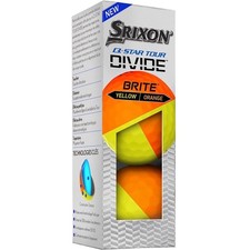 Srixon Q-Star Tour 5 Divide Golf Balls Orange/Yellow - 1 Sleeve 3 Balls - NEW