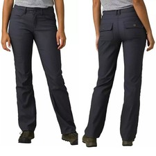 Prana Pants 8 Short Halle Straight Coal Gray Hiking Stretch NWT 85.00