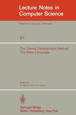 Bjorner - Vienna Development Method  The Meta-Language - New paperback - X555z
