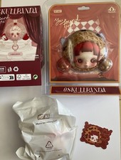 POP MART SKULLPANDA EARPHONE CASE AND LANYARD PRANKY PEANUTS SET 2 PCS NEW