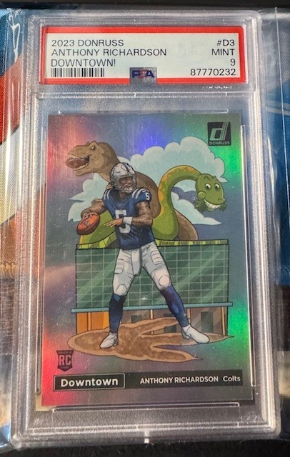 2023 Panini Donruss - Downtown! Anthony Richardson #D-3 (RC) PSA 9