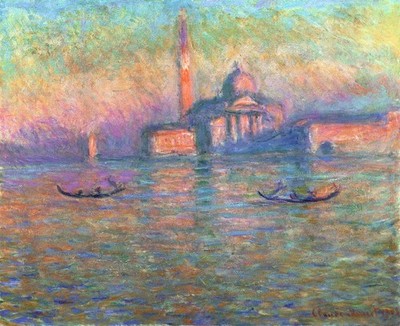 San Giorgio Maggiore, Venedig, 1908 (Öl auf Leinwand) (74 x 60 cm)