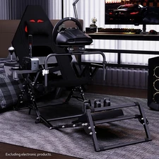 Hottoby  Foldable Racing Simulator Cockpit Fit Logitech G923 Moza Thrustmaster