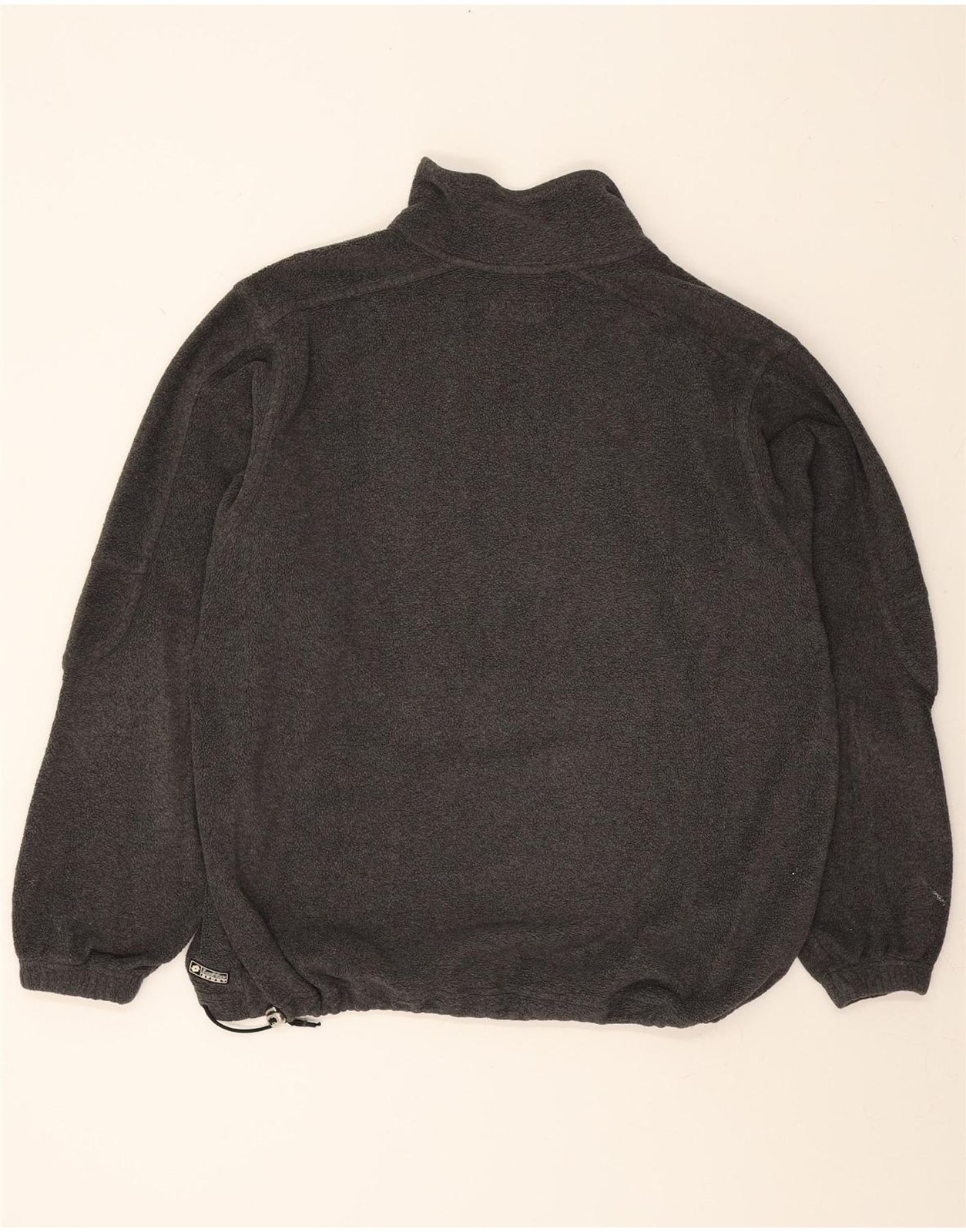 LOTTO Mens Zip Neck Fleece Jumper Large Grey Polyester DN87 image 2
