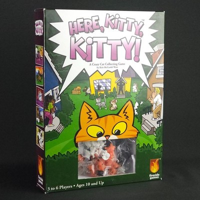 Here, Kitty, Kitty! Family Board Game (Fireside Games 2016)   NEW OPEN BOX