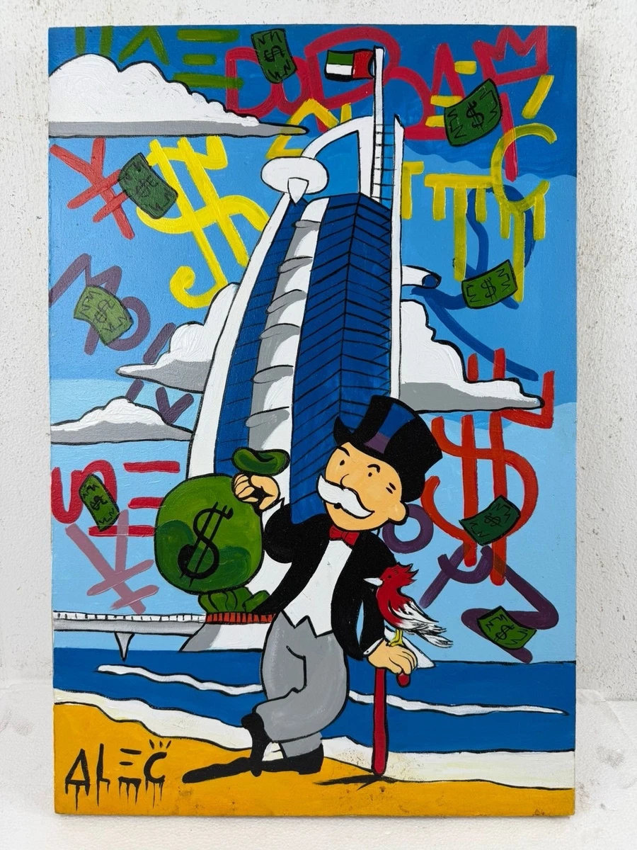 Preços baixos em Pinturas artísticas de monopólio de Alec | eBay