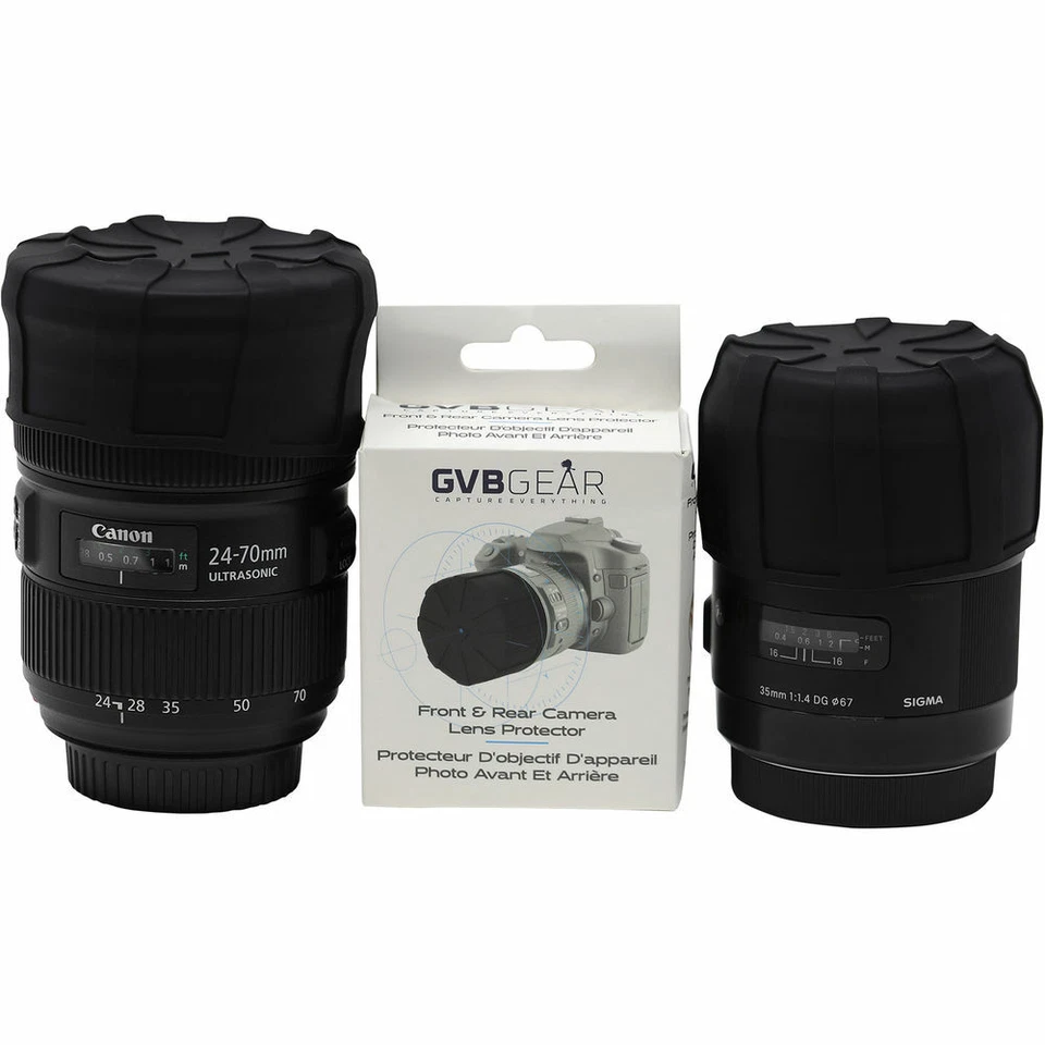 Universal 2 Pack Lens Cover Professional Lens Cover Replacement 60-110 MM - Image 2 of 4