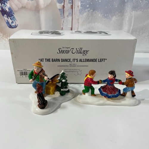 Dept 56 Original Snow Village "At The Barn Dance, It's Allemande Left
