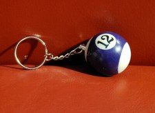 Pool Ball Keychain Billards Ball Minature Poolball Keychain 12