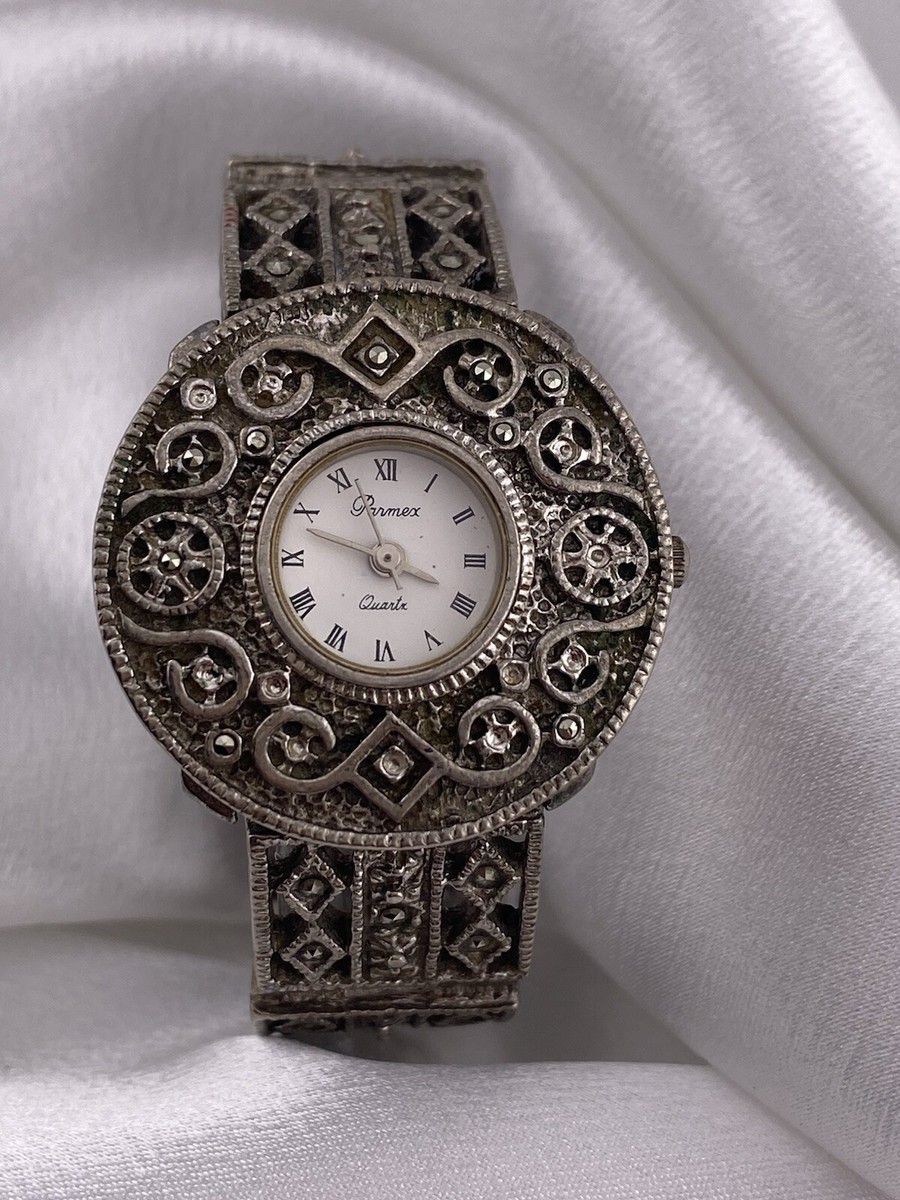 Vintage Parmex Ladies Marcasite Intricate Wrist Watch  display picture 1