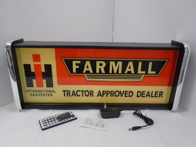 Farmall IH International LED Display lighted sign lightbox Wall Hanging Light
