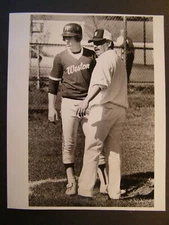 Glossy Press Photo John Perry Weston HS Baseball Player & Coach Joe Connelly