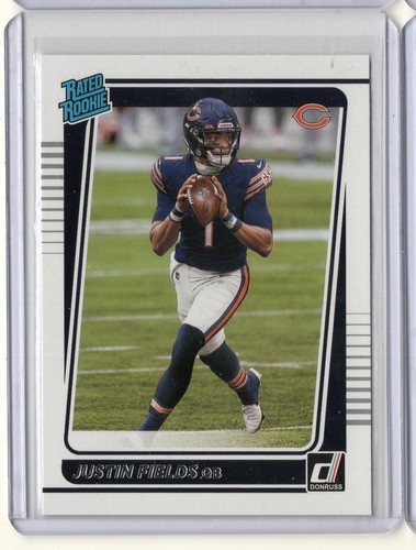 2021 Panini Donruss Football Rated Rookie 253 Justin Fields Rookie