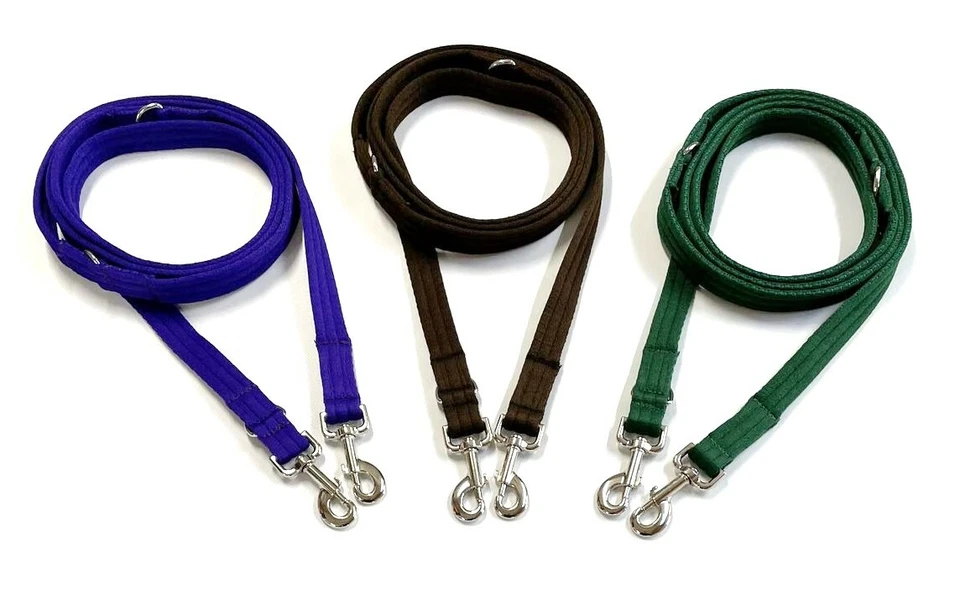 Police Style Dog Training Lead Double Ended Multi Functional 25mm Soft Webbing - Image 2 of 4